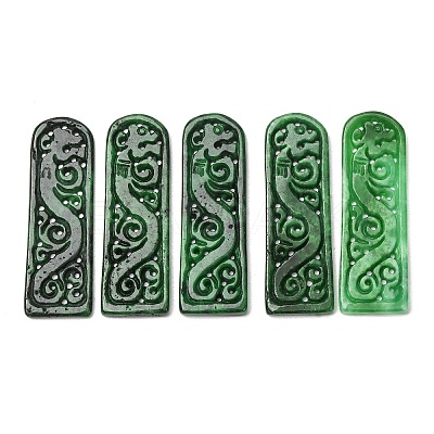 Dyed Natural Myanmar Jade Carved Pendants GG-CBABA9C-02-1