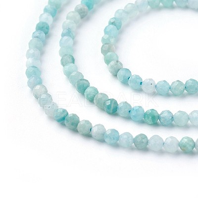 Natural Amazonite Beads Strands G-F619-26-3mm-1