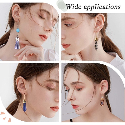 100Pcs Ion Plating(IP) 316 Stainless Steel Hypoallergenic French Earring Hooks JX137D-1