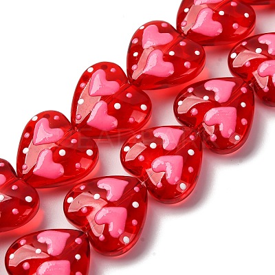 Glass Enamel Beads GLAA-Q125-01A-05-1