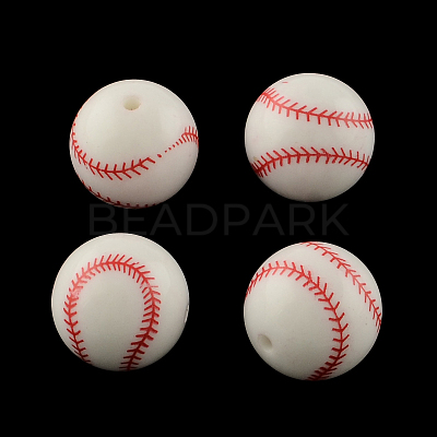 Opaque Acrylic Round Beads MACR-S788-20mm-01-1