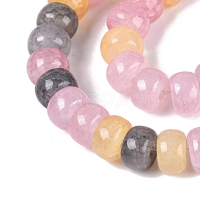 Ombre Effect Dyed Glass Beads Strands GLAA-Q106-05A-A14-1
