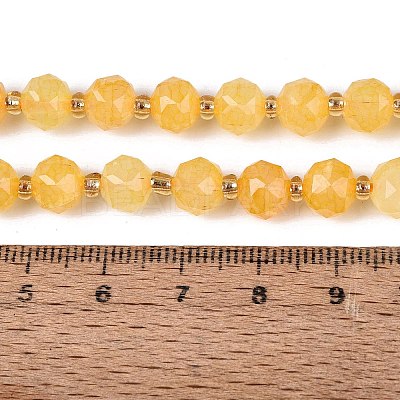 Ombre Effect Dyed Transparent Crackle Glass Beads Strands GLAA-Q111-8MM-07-1