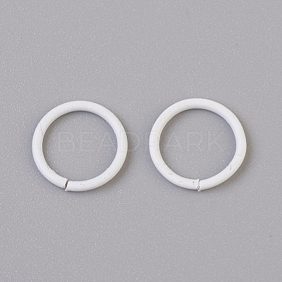 Spray Painted Iron Open Jump Rings X-IFIN-F149-B16-1