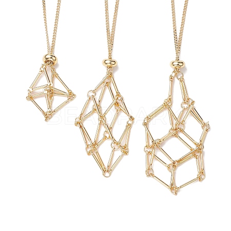 3Pcs 3 Styles 304 Stainless Steel Cable Chain Necklace Makings NJEW-JN04933-1