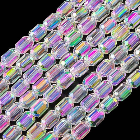 Electroplate Glass Beads Strands EGLA-D031-01-01-1