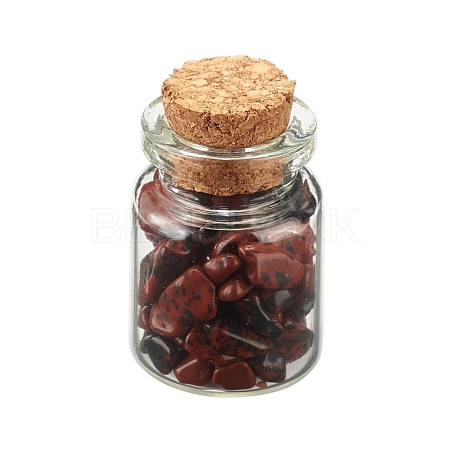 Transparent Glass Wishing Bottle Decoration DJEW-A001-01A-02-1