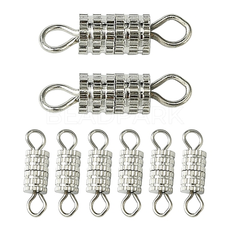 20Pcs Brass Screw Clasps KK-YW0002-40P-1