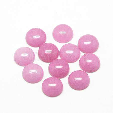 Natural White Jade Cabochons G-R416-10mm-04-1