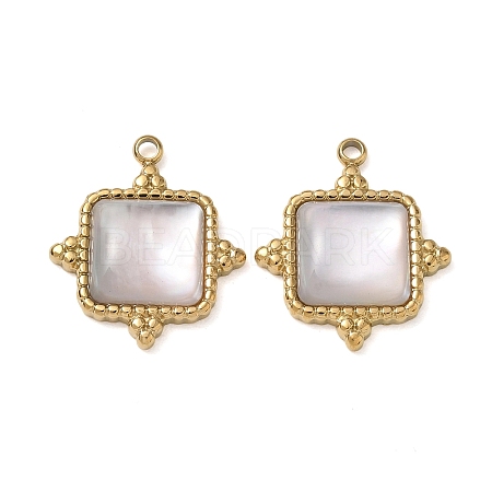 Natural Freshwater Shell Pendants SA-CBA11D7-26A-G-1