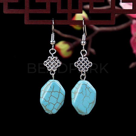 Turquoise Dangle Earrings for Women WG2299-18-1