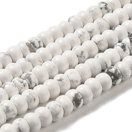 Synthetic Howlite Beads Strands X-G-K340-B06-02-1