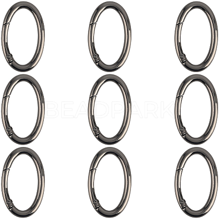 10Pcs Zinc Alloy Spring Gate Rings FIND-SP0004-31B-1
