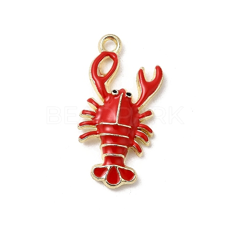Alloy Enamel Pendants FIND-H055-15G-07-1