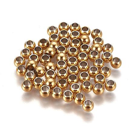 Ion Plating(IP) 304 Stainless Steel Spacer Beads LS-STAS-L222-42B-G-1