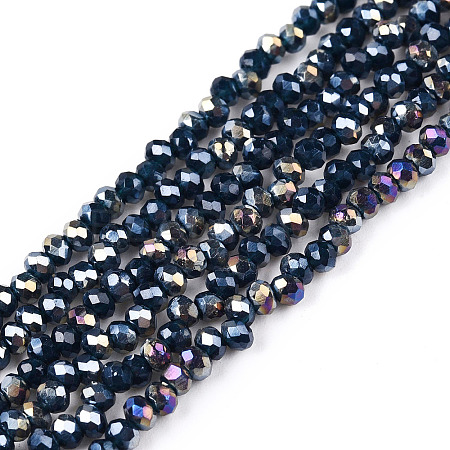 Electroplate Glass Beads Strands LS-EGLA-A044-P1mm-B16-1