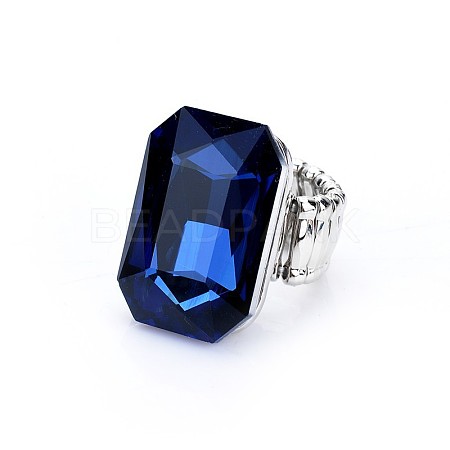 Alloy with Glass Finger Rings FS-WGA328D-06-1