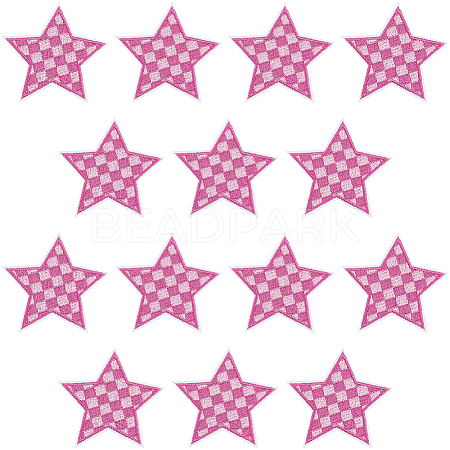 20Pcs Polyester Clothing Patches DIY-CY0002-35B-1