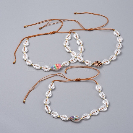 Adjustable Nylon Thread Braided Necklaces NJEW-JN02706-M-1