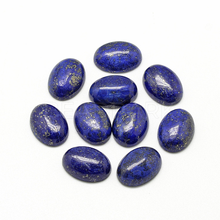 Natural Lapis Lazuli Cabochons G-R415-13x18-33-1