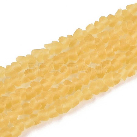 Frosted Transparent Glass Beads Strands LS-GLAA-N016-4mm-23-1