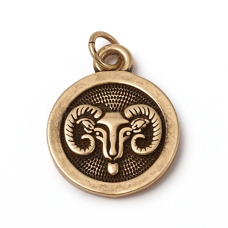 Brass Pendants KK-I668-01AB-06-1