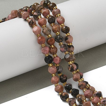 Natural Rhodonite Beads Strands G-K387-A15-01-1