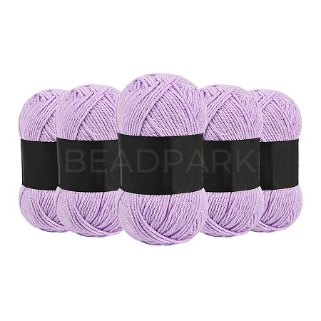 5Pcs Polyester Yarn for Knitting & Crochet YCOR-SZ0001-03C-1