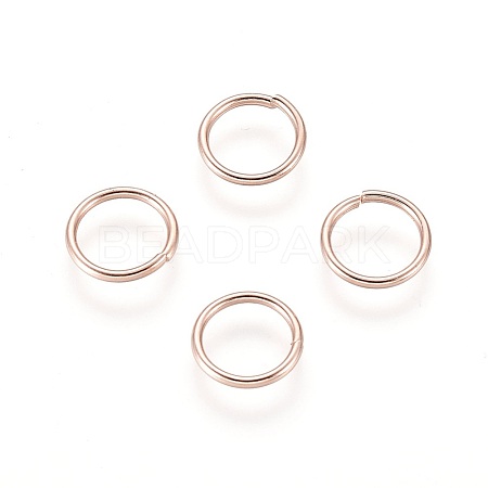 304 Stainless Steel Open Jump Rings X-STAS-O098-01RG-19-1