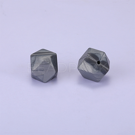 Hexagonal Silicone Beads SI-JX0020A-12-1