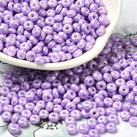 Baking Paint Luster Glass Seed Beads X1-SEED-B001-04A-09-1