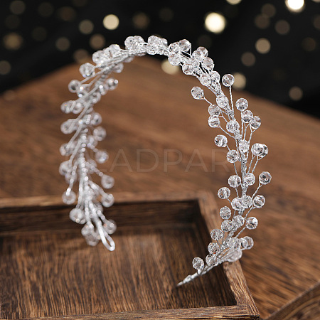 Pearl Crystal Soft Chain Hairband - Bridal Wedding Hair Accessories. ST5165790-1