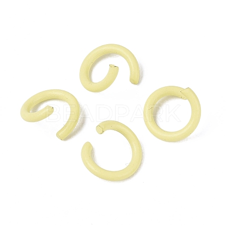 Spray Painted Iron Open Jump Rings IFIN-T017-04B-26-1