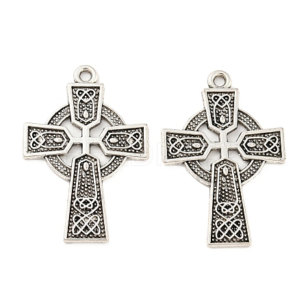 Tibetan Style Alloy Pendants TIBE-P001-24AS-1