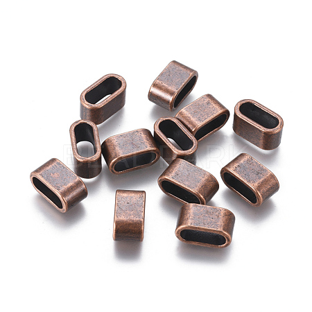Tibetan Style Slider Charms for Leather Bracelet Making TIBEB-A101908-R-FF-1