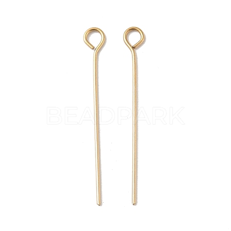 304 Stainless Steel Eye Pins STAS-K293-13G-0.6x26mm-1