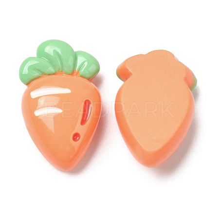 Opaque Resin Fruit Cabochons RESI-G072-02H-1