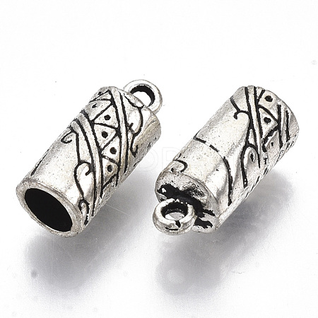 Tibetan Style Alloy Cord Ends TIBE-S320-148AS-LF-1