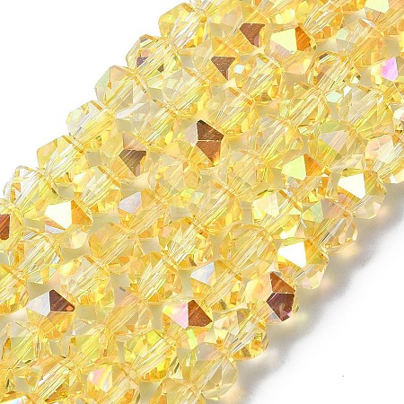 Electroplate Glass Beads EGLA-L018-B-AB06-1