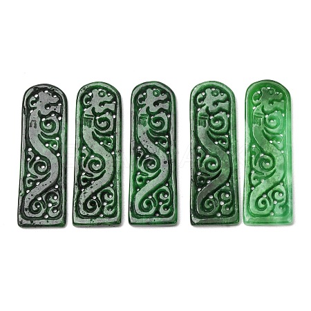Dyed Natural Myanmar Jade Carved Pendants GG-CBABA9C-02-1