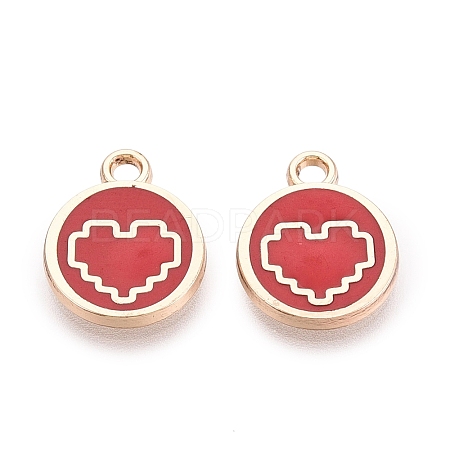 Alloy Enamel Pendants ENAM-Q002-01G-05-1