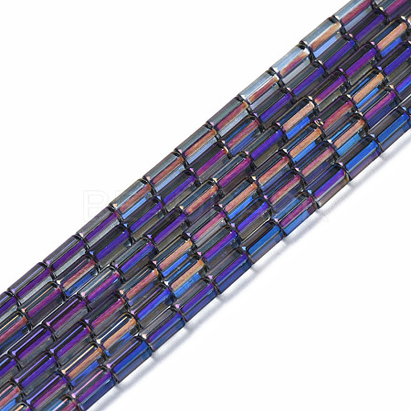 Electroplate Glass Beads Strands EGLA-K014-B-FP09-1