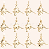 12Pcs Manta Ray Brass Pendants KK-BBC0019-77-7