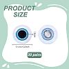 20 Pairs Polyester Cloth Self-adhesive Patches DIY-GA0010-10-2