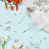 100Pcs Brass Brooch Findings MAK-SC0001-31-4