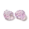 Transparent Acrylic Waffle Beads OACR-E016-01F-3