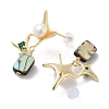 Pearl Ear Studs EJEW-P256-05G-2