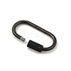 Ion Plating(IP) 304 Stainless Steel Screw Carabiner Lock Charms STAS-H107-04D-B-2