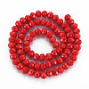 Opaque Solid Color Glass Beads Strands EGLA-A034-P2mm-D22-2