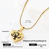304 Stainless Steel Pendant Necklaces BF9945-3-1